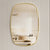 Riri Oblong Mirror with Brushed Brass (Gold) Frame | 2 sizes available, 500mm and 600mm |