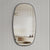 Riri Oblong 500mm x 900mm Mirror with Matte Black Frame