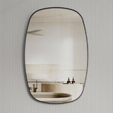 Riri Oblong Mirror with Matte Black Frame | 2 sizes available, 500mm and 600mm |