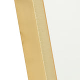 Riri Oblong 500mm x 900mm Framed Mirror, Brushed Brass (Gold) Frame