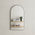 Arco Arch 550mm x 1000mm Mirror with Brushed Gunmetal Frame