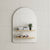Arco Arch 700mm x 1000mm Mirror with Brushed Nickel Frame