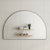 Arco Arch 1500mm x 1000mm Framed Mirror, Brushed Gunmetal Frame
