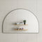 Arco Arch 1500mm x 1000mm Framed Mirror, Brushed Gunmetal Frame