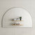 Arco Arch 1500mm x 1000mm Framed Mirror, Brushed Nickel Frame