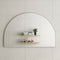 Arco Arch 1500mm x 1000mm Framed Mirror, Brushed Nickel Frame