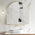 Arco Arch 1000mm x 1000mm Mirror with Brushed Brass (Gold) Frame