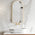 Arco Arch 400mm x 800mm Mirror with Brushed Brass (Gold) Frame