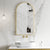 Arco Arch 550mm x 1000mm Framed Mirror with Brushed Brass (Gold) Frame *Clearance Stock*
