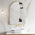 Arco Arch 700mm x 1000mm Mirror with Brushed Brass (Gold) Frame