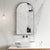 Arco Arch 550mm x 1000mm Framed Mirror with Matte Black Frame *Clearance Stock*