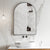 Arco Arch 700mm x 1000mm Mirror with Matte Black Frame
