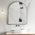 Arco Arch 850mm x 1000mm Mirror with Matte Black Frame