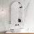 Arco Arch 550mm x 1000mm Framed Mirror with Matte White Frame *Clearance Stock*