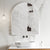 Arco Arch 850mm x 1000mm Mirror with Matte White Frame