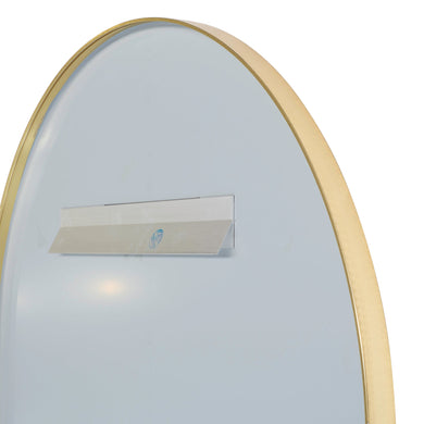 *Clearance* Arco Arch 400mm x 800mm Framed Mirror, Brushed Brass (Gold) Frame