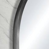 Arco Arch 700mm x 1000mm Framed Mirror, Brushed Gunmetal Frame