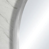 Arco Arch 700mm x 1000mm Framed Mirror, Brushed Nickel Frame