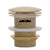 Dome Pop Short Bath Waste 40mm with Overflow and Pull-Out Basket, Brushed Brass (Gold)