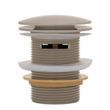 Dome Pop Short Bath Waste 40mm with Overflow and Pull-Out Basket, Brushed Nickel