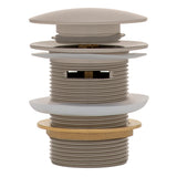 Dome Pop Short Bath Waste 40mm with Overflow and Pull-Out Basket, Brushed Nickel