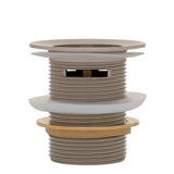 Dome Pop Short Bath Waste 40mm with Overflow and Pull-Out Basket, Brushed Nickel