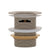Dome Pop Short Bath Waste 40mm with Overflow and Pull-Out Basket, Brushed Nickel