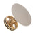 Dome Pop Short Bath Waste 40mm with Overflow and Pull-Out Basket, Brushed Nickel