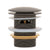 Dome Pop Short Bath Waste 40mm with Overflow and Pull-Out Basket, Brushed Gunmetal
