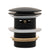 Dome Pop Short Bath Waste 40mm with Overflow and Pull-Out Basket, Matte Black