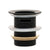 Dome Pop Short Bath Waste 40mm with Overflow and Pull-Out Basket, Matte Black