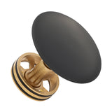 Dome Pop Short Bath Waste 40mm with Overflow and Pull-Out Basket, Matte Black