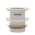 Dome Pop Short Bath Waste 40mm with Overflow and Pull-Out Basket, Matte White