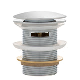 Dome Pop Short Bath Waste 40mm with Overflow and Pull-Out Basket, Polished Chrome