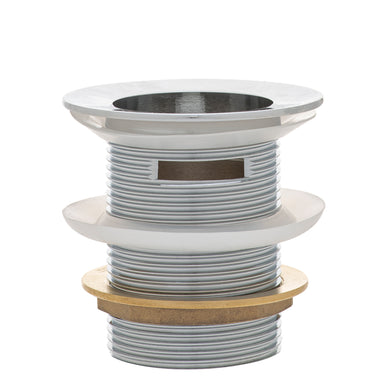 Dome Pop Short Bath Waste 40mm with Overflow and Pull-Out Basket, Polished Chrome