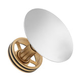 Dome Pop Short Bath Waste 40mm with Overflow and Pull-Out Basket, Polished Chrome