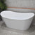 Sorriso 1600mm Double High Back Freestanding Bath, Matte White *Clearance Stock*