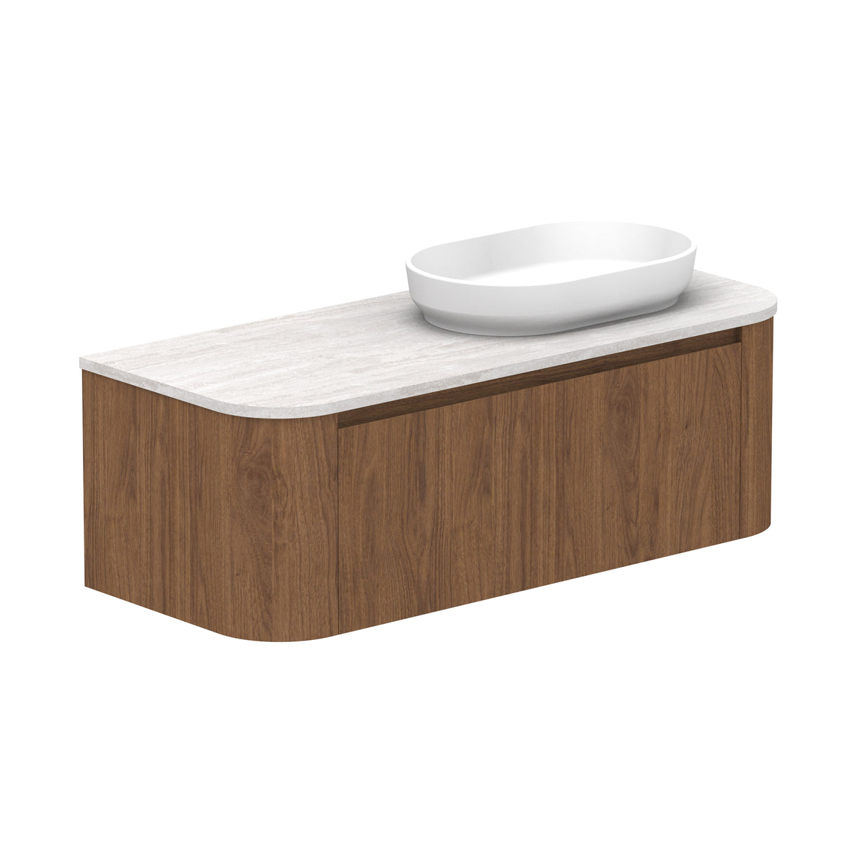 ADP Surry Wall Hung 1200mm Single Right Offset Bowl Vanity Cabinet