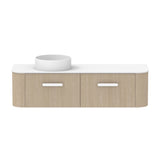 ADP Surry Wall Hung 1500mm Single Left Offset Bowl Vanity Cabinet