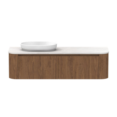 ADP Surry Wall Hung 1500mm Single Left Offset Bowl Vanity Cabinet