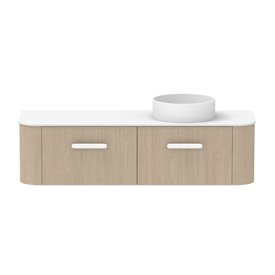ADP Surry Wall Hung 1500mm Single Right Offset Bowl Vanity Cabinet