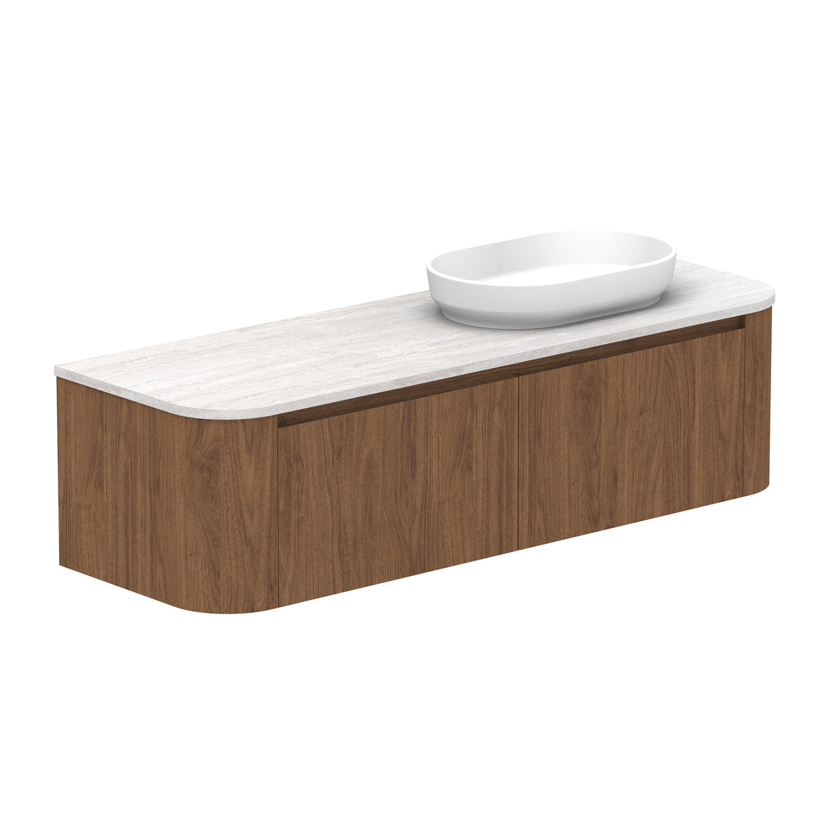 ADP Surry Wall Hung 1500mm Single Right Offset Bowl Vanity Cabinet