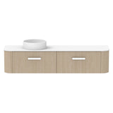 ADP Surry Wall Hung 1800mm Single Left Offset Bowl Vanity Cabinet