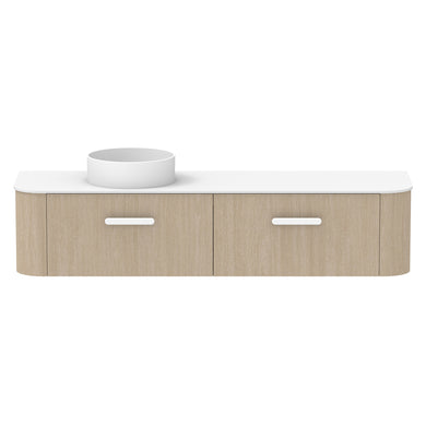 ADP Surry Wall Hung 1800mm Single Left Offset Bowl Vanity Cabinet