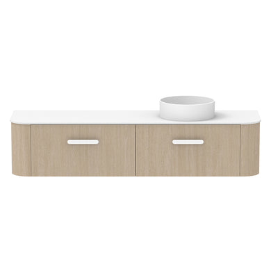 ADP Surry Wall Hung 1800mm Single Right Offset Bowl Vanity Cabinet