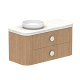 ADP Thea Wall Hung 1200mm Single Left Offset Bowl Vanity Cabinet