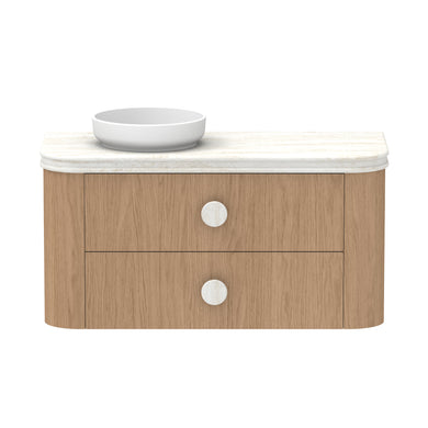 ADP Thea Wall Hung 1200mm Single Left Offset Bowl Vanity Cabinet