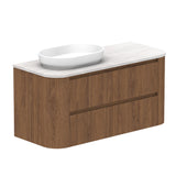 ADP Thea Wall Hung 1200mm Single Left Offset Bowl Vanity Cabinet