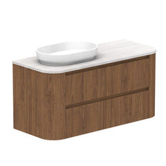 ADP Thea Wall Hung 1200mm Single Left Offset Bowl Vanity Cabinet