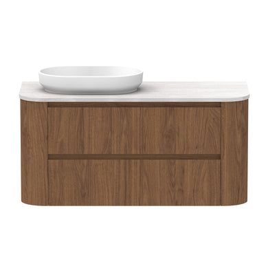ADP Thea Wall Hung 1200mm Single Left Offset Bowl Vanity Cabinet